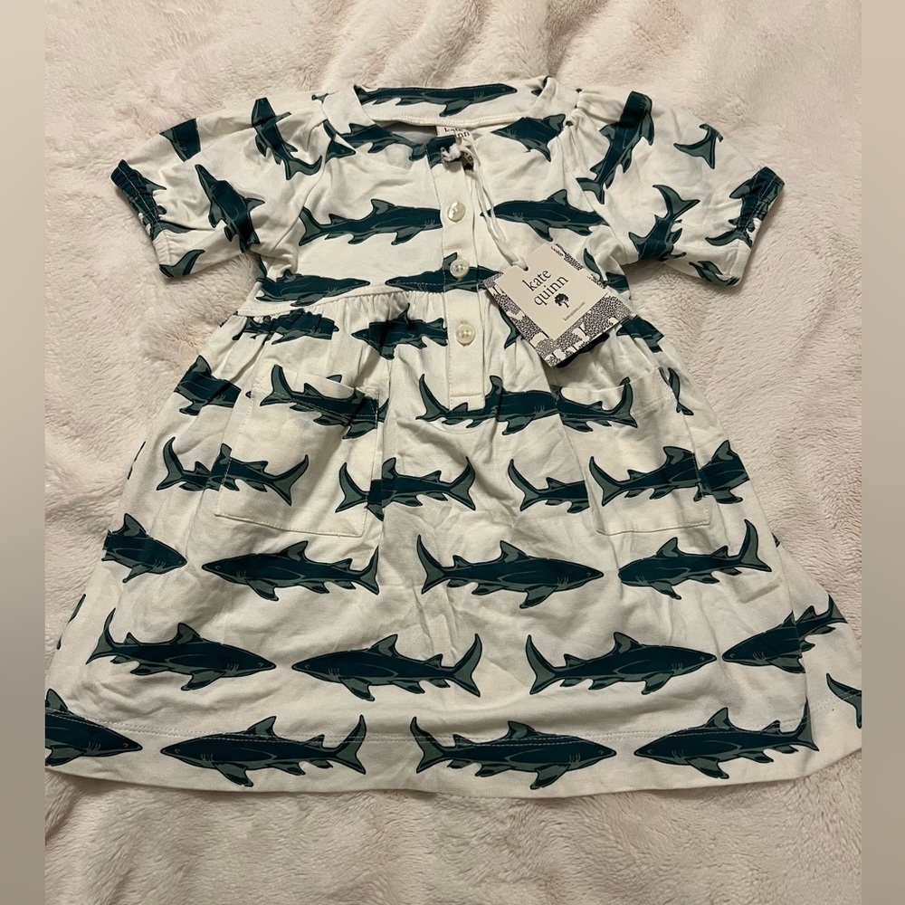 NWT 12-18 month Kate Quinn Shark Dress